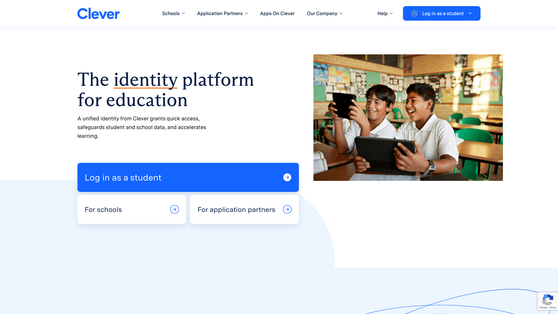 Clever Website Homepage