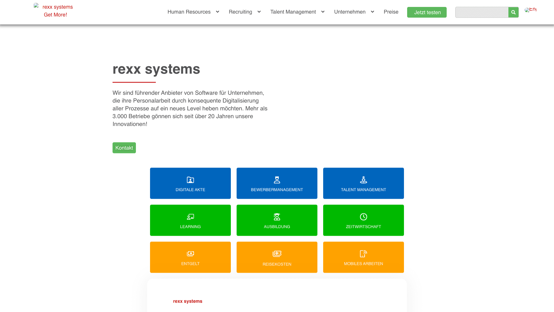 rexx systems Website Homepage